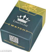 LIMESTONE Day & Date Original HMTS Gold Plated Adjustable HMTS Bracelet Quartz Analog Watch - For Men ()