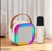 Wireless Speaker Microphone Set with RGB Light – Portable Karaoke