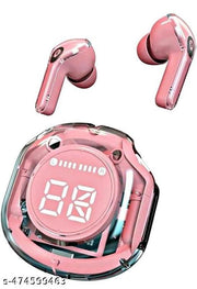 ULTRAPOD PRO Earbuds BT Wireless 5.3, Transparent Charging Case, (Pink)