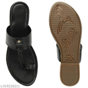 stylish flats for women Black
