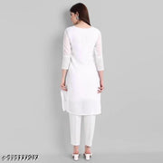 White Chikankari kurti