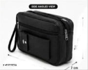 Men's Genuine Leather Cash /Money Carrying bag Multipurpose travel Pouch Big Wrist Clutch Business Handbag Sling Shop Document Carry Bag
