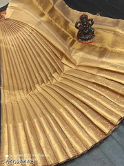 BANARASI ALL OVER TISSUE SILK FANCY PARTY WEDDING WEAR SAREE