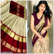 Hathi Design Silk Saree (Hathi Saree)