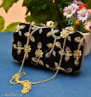 Embroidery bridal clutch