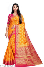 BANARASI SILK SAREE WITH BLOUSE PIECE