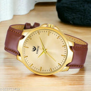 Lorenz Golden Dial Mens Watch | Watch for Boys- MK-307K