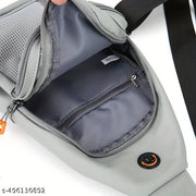 1pc Durable Chest Bag, Outdoor Mountaineering Cycling Travel Crossbody Bag, Small Lightweight Portable Waist Bag, Three-layer Large Capacity Fanny Pack