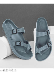 Paragon Comfort Fit Trendy Grey Casual Slides for Men