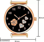 Analog Hart Designer Dial Stylish premium Leather Strap Watch For Girls and Women