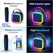 DPM Bluetooth Karaoke Speaker with Mic, Loud Sound, AUX Support