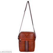 Sling Cross Body Travel and Office Messenger Side Bag with Multi-Pocket Zip Closure For Men and Women