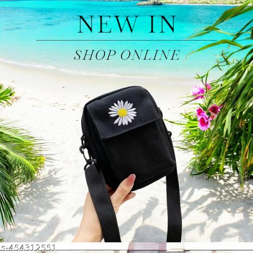 MessengerBag-Black Sling Bag  (Black, 1.5 L)