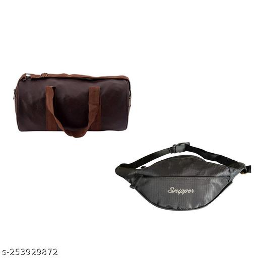 Gym bag and waist bag combo