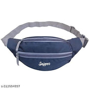 Snipper Waist Bag black for Men and woman Unisex Fanny Bag Bum bag Women Festival Fanny Pack Light Weight Hip Pouch Waterproof Travel Bag Belt Bag, Pack of 1pc