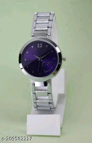 Best Quality Solid Textured Round Case Dial Shiny Metal Belt Women Analog Watches for Girls