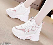 New fashion High Top Woman sneakers boot love Pink