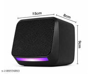 Compact Computer Speaker System with Vibrant RGB Illumination and Clear Sound Experience
