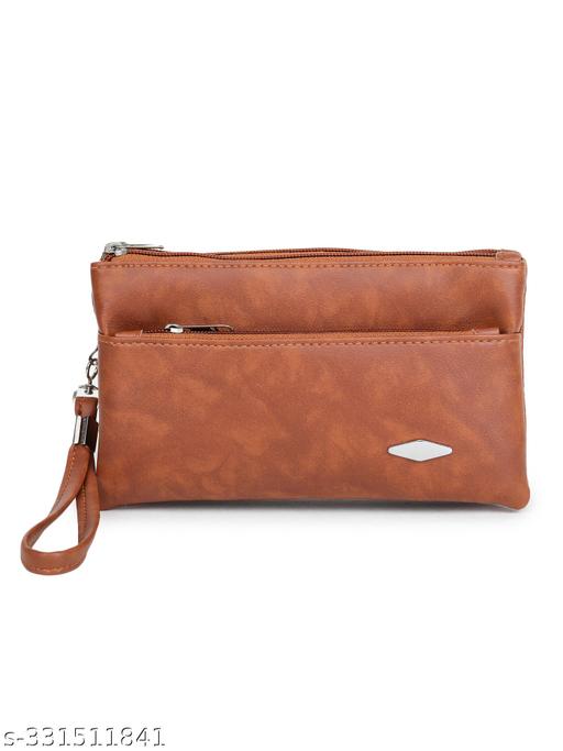 GUKA Wallet For Women / money organizer / women clutch / 3 zip compartments / multi compartment wallet
