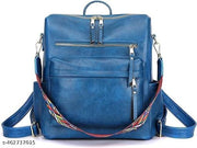 Stylish Suede Leather Anti Theft Women's Fashion Backpack | Sling | Shoulder | Handbag | Ladies Purse | College Bag for Girls | Crossbody |