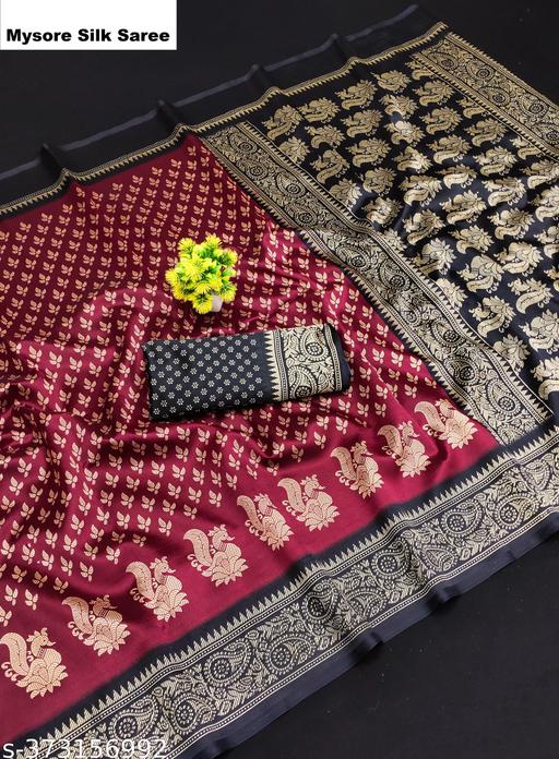 ARK Saree Traditional Wear Mysore  Printed Art Silk Saree