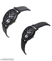 Love Tree Couple Black Wrist Watch For Couples