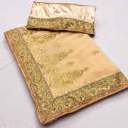 womens  embroidered facy saree