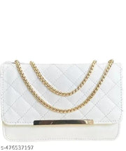 Sling bag | Women's Pu Formal Casual Stylish Shoulder Crossbody Sling Handbag With Double-handle Non-Detachable strap For Women & Girl (White)