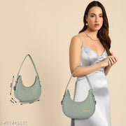 Dixon Dixon Light Green Women Sling Bag Casual Half Moon Unique Design Shoulder Side Sling Bag For Women