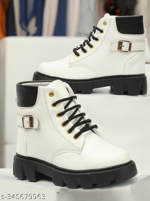Trending and Stylist Boot for Girls Latest Stylish High Heel Long Ankle Synthetic Leather Zipper Boots for Women/Girls/Ladies
