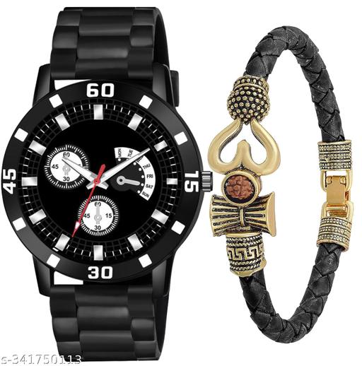 HC HARMI CREATIVE Staylish Modern Men Watches with Bracelate