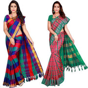 Cotton Fabric Saree For Women's