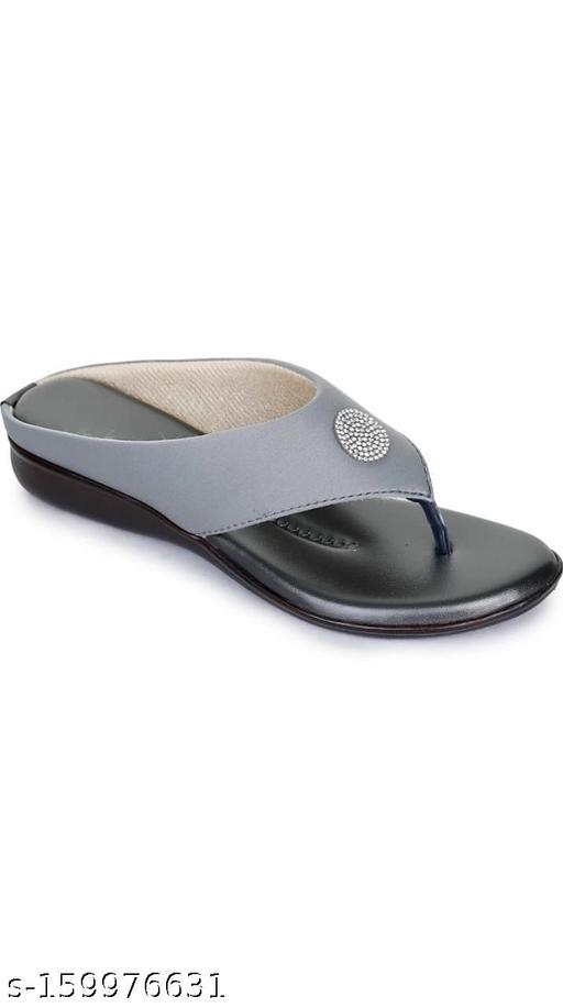 Unique Latest Casual Sandal Slippers For Girls & Women| Comfortable Flat Sandals Women Flipflops & Slippers Grey Flats Heel Sandal and Slippers