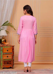 women's cotton Embroidered  kurti