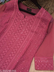 Latest Chikankari Kurti For Women Stylish (Plus Size Kurti, Long Kurti)