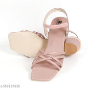 Stylish Trendy Block Heel sandals for women| Synthetic Casual Slipper For Girls | Fashion Heels For Formal Occasions Casual Office Party-Wear