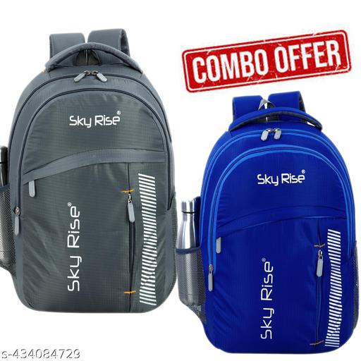 SKY RISE Combo of 2 Backpack Medium Unisex College & School Bags 34 L Laptop Backpack
