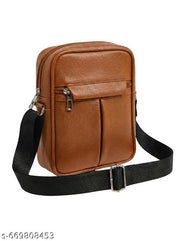 Crossbody Sling Bags || Stylish Shoulder Men & Women Cross Body Bag || Office Business Messenger Bag Water Resistant for Men and Women || (Pack of 1) || Tan Colour