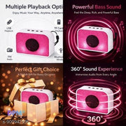 DPM Bluetooth Music Speaker with Wireless Microphone Karaoke Feature for Indoor Party Use