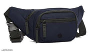 Nylon Waist Bag for Men & Women | Water Resistant Sling Bag with Multiple Pockets | Crossbody Chest Bag for Travel, Gym, Hiking & Daily Use | 30.5 x 5 x 14 cm