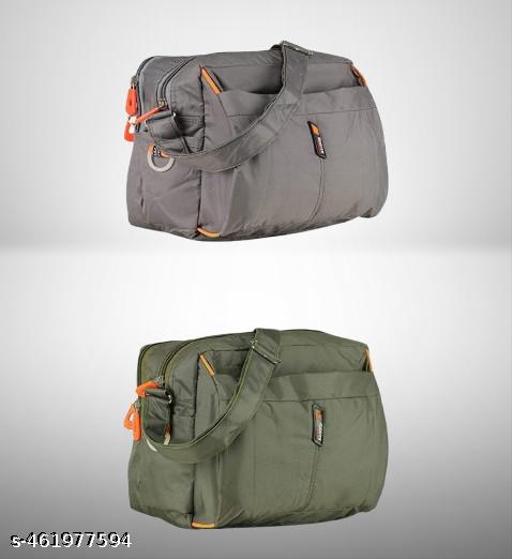 Men & Womens Cross Body Travel Sling Bag || Nylon Sling Bag || Cross Body Utility || Travel Bag || Office Business Messenger Bag || One Side Shoulder Bag for Men and Women Unisex || (Pack Of 2)