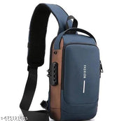 Bag For Man Women Waterproof Slim Unisex Crossbody Sling Bag with USB Charging Port Chest Backpack Men's Shoulder Bag,Travel Handbag, Hard Shell Anti-Theft Bag