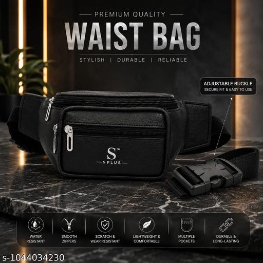 Waist Bag for Men Side Bag for Travel, Sports Waterproof & Adjustable Belt Pouch Fanny Waist Bag
