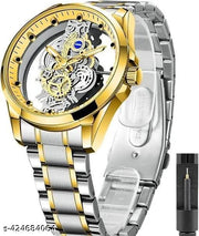 Transparent Body Analog Quartz Moment Watch With High Quality Strap Best Finishing Body & Case