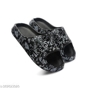 Boys New Tranding Black Slides, flip-flops, Light-weight, Comfortable, Outdoor-Indoor, Slipper for boys.