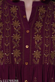SEQUENCE EMBROIDERED KURTI