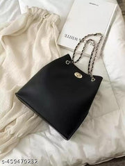 Golden Chain Handle Bag for Women | Stylish Women Bag  | Trending Women Shoulder Bag