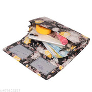 3 ZIPPER card holder with zipper and premium PU leather clutch hand purse for women