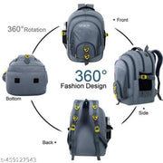 Myron Combo School bag + Lunch Bag Unisex travel Backpack durable and strong Class 5th-10th for School, college, travel and office use Waterproof School Bag  (Grey, 50 L)