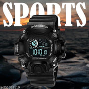 Digital Sports Watch, Silicone Strap, Multi-Function, Waterproof & Shockproof Wrist Watch for Men & Boys